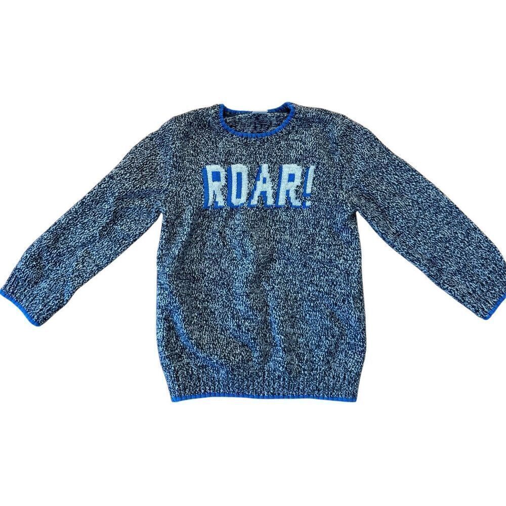 Gymboree ROAR knit graphic crewneck sweater 5t